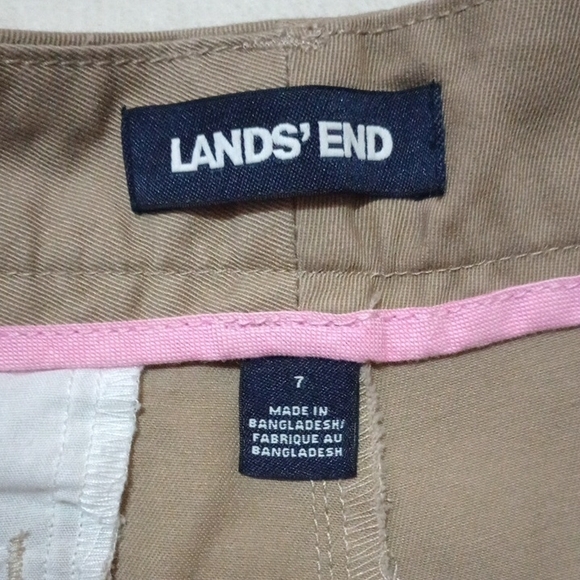 Lands' End Tan Bermuda Shorts Tailored Fit - Picture 3 of 7